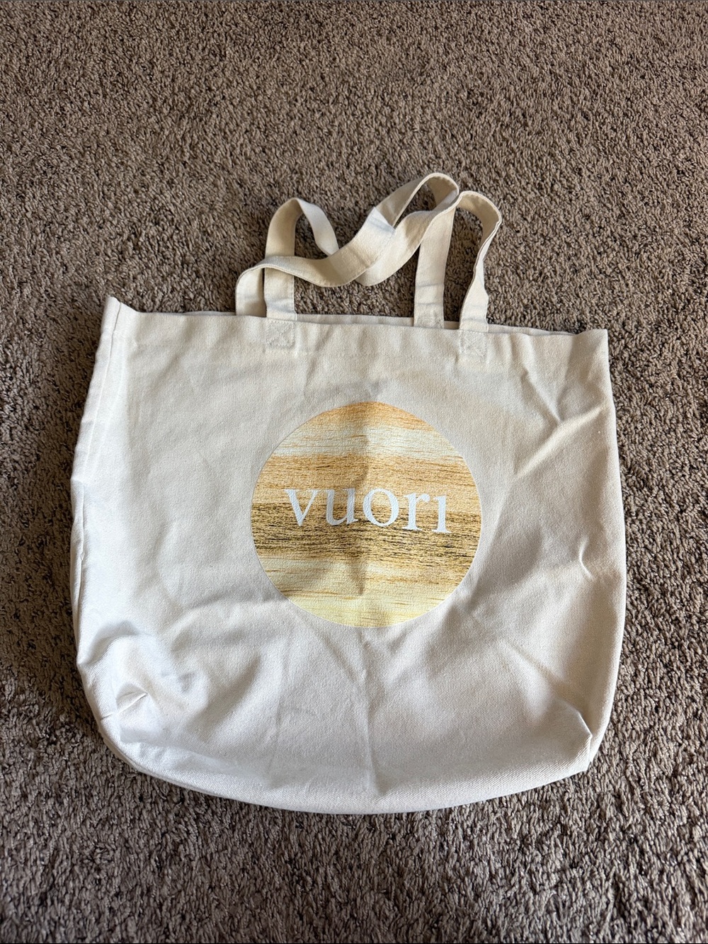 Vuori Cream Canvas Tote